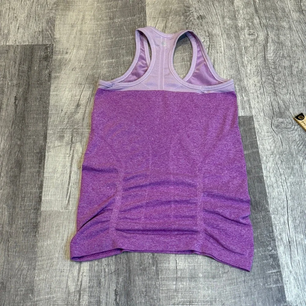 Athleta Fast Track Ruched Sides Racer Back Tank Top Size Small‎